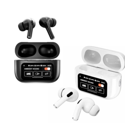 AirPods Pro 2 with LCD Touchscreen Display Key Features: 360° Surround Sound: Enjoy exceptional audio quality with an 11mm speaker driver, perfect for all music genres. Active Noise Cancellation (ANC): Block out ambient noise for an immersive listening experience. Full-Color LED Touchscreen: Easily control settings like wallpaper, timer, brightness, ANC, and transparency mode. 32-Hour Battery Life: A 600mAh battery ensures long-lasting playtime for travel, workouts, and more. Smart Controls: Manage music, volume, and calls effortlessly with intuitive touch controls. Find My Earbuds: Never lose your earbuds again with the built-in tracking feature. Type-C Charging: Fast and convenient charging with a USB-C port. What's in the Box: 1 x AirPods Pro 2 with LCD Touchscreen Display 1 x USB-C Charging Cable General Information: SKU: BM27672189 Color: White Size: Free Size Warranty: Not available Why Choose AirPods Pro 2? Immersive Sound: Crystal-clear audio with 360° surround sound. Noise-Free Listening: ANC technology for uninterrupted music and calls. Stylish & Functional: Transparent design with a full-color LED touchscreen. Long Battery Life: Up to 32 hours of playtime for all-day use. Package Includes: 1 x AirPods Pro 2 with LCD Touchscreen Display 1 x USB-C Charging Cable Upgrade your listening experience with the AirPods Pro 2 with LCD Touchscreen Display. Order now and enjoy the perfect blend of style, comfort, and performance!