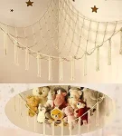 Stuffed Animal Storage Hammock or Net Corner - Large Toy Hammock Net for Stuffed Animals Room Decor