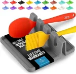 Zulay Kitchen Spoon Rest for Multiple Utensils High Heat-Resistant Silicone Drip Pad