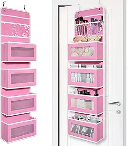 Giraffe Creation Over Door Organizer with 4 Large Capacity Pockets
