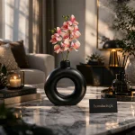 Modern Donut Shape Decorative Flower Vase