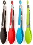 ZHIYE 4Pcs Silicone Tongs, Kitchen Tongs 7