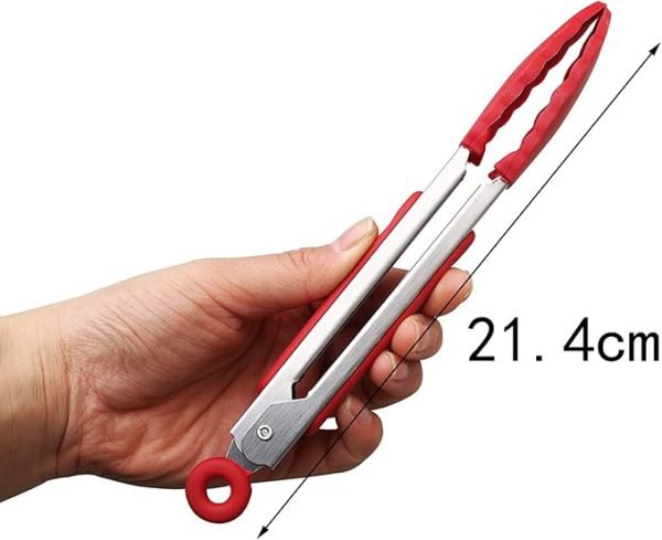 ZHIYE 4Pcs Silicone Tongs, Kitchen Tongs 7